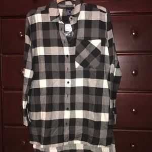 Nwt forever 21 plaid flannel tunic